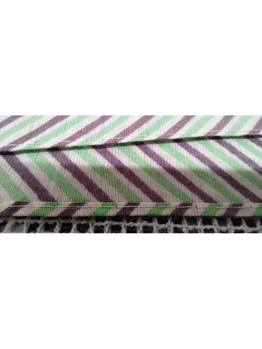 Vintage Cotton Scarf Mid Century Men's Cuban Polka Gangster Jade Green Stripes
